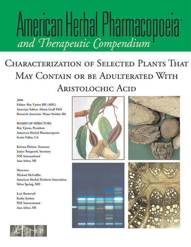 Aristolochic Acid, Plants Containing